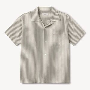 Buck Mason Olive Striped SSBD XL